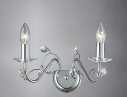 Diyas IL31212 Willow Wall Light in Polished Chrome Finish