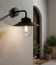 Firstlight 3828BK Naples Outdoor Wall Light In Black IP44
