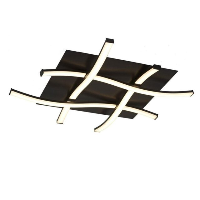 M5828 Nur LED Flush Ceiling Light In Brown Oxide