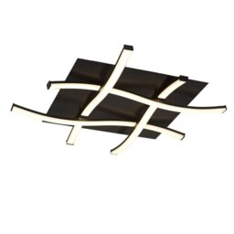 M5828 Nur LED Flush Ceiling Light In Brown Oxide