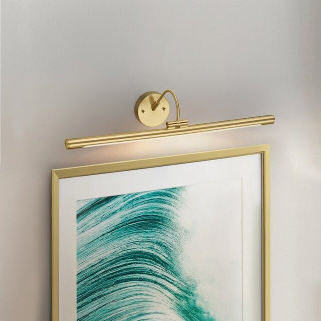 Elstead ALTON-PL-L-BB Alton Large LED Picture Light In Brushed Brass