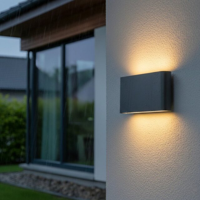 Firstlight 6823GP Algarve LED Wall Light In Graphite Finish IP54