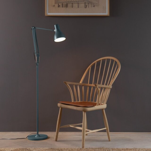 Anglepoise 32686 Type 75 Floor Light In Slate Grey Finish