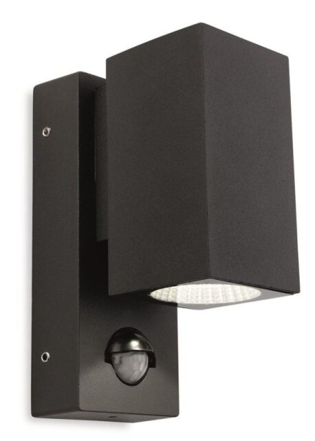 Firstlight 7676GP Dino Outdoor LED Single Wall Light With PIR In Graphite