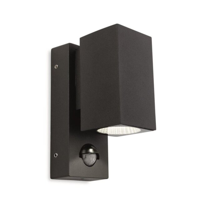 Firstlight 7676GP Dino Outdoor LED Single Wall Light With PIR In Graphite