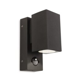 Firstlight 7676GP Dino Outdoor LED Single Wall Light With PIR In Graphite