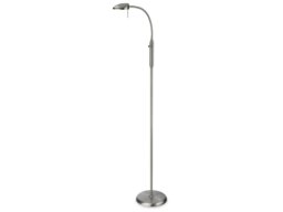 Firstlight 4927BS Milan LED One Light Floor Light In Brushed Steel