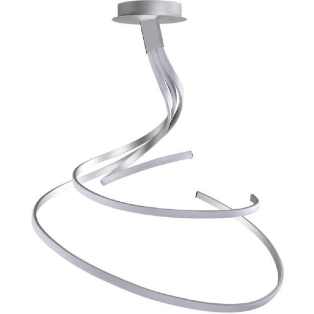 Mantra M5821 Nur XL LED Dimmable Ceiling Light in Silver And Chrome - Dia: 910mm