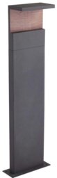 Mantra M6773 Ruka Outdoor 13 Watt LED Large Floor Light In Anthracite And Walnut - H: 1000mm
