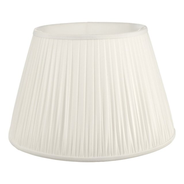 Dar Lighting Ulyana Faux Silk Tapered Drum Shade In Ivory 45 cm