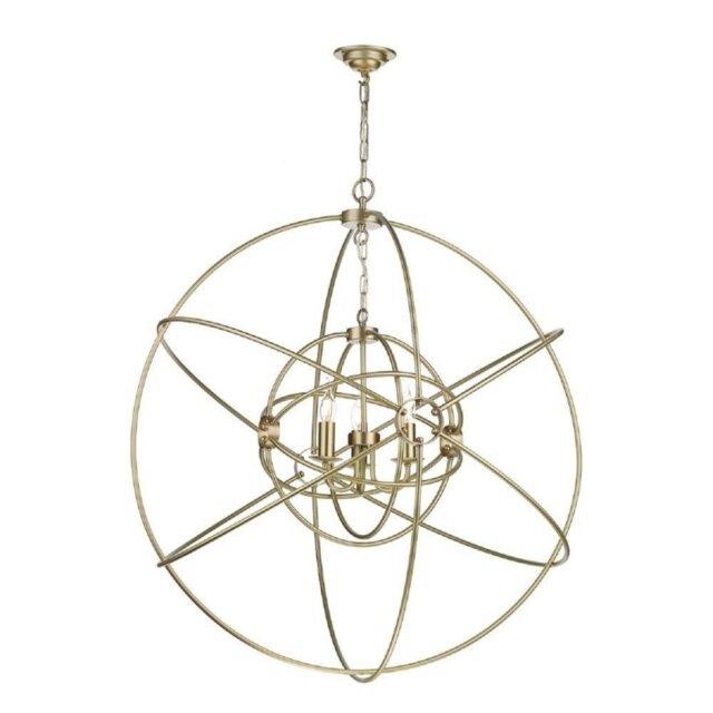 David Hunt Lighting ORB8840 Orb 3 Light Ceiling Pendant In Butter Brass - Dia: 900mm