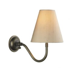 David Hunt Lighting HIC0775 + DOR0701 Hicks Wall Light with Taupe Shade