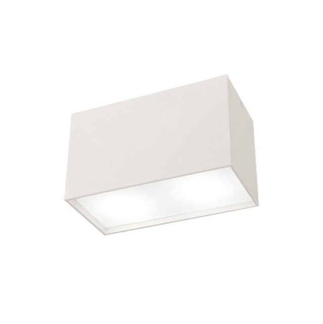 Mantra M5632 Kailua 2 Light Ceiling Light In Matt And Opal White - Length: 200mm