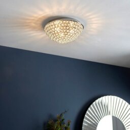 Endon 60103 Chryla Crystal Bathroom Ceiling Flush Light IP44