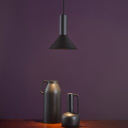 Dar Lighting Ragnar Ceiling Pendant Or Wall Light Satin Black Finish
