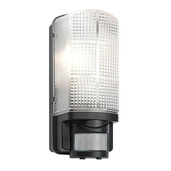 Saxby 48739 Motion PIR Outdoor Wall Light in Black