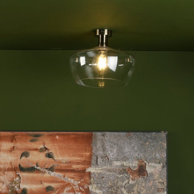 Dar FID6508 Fidella Easy Fit Ceiling Pendant In Clear Glass