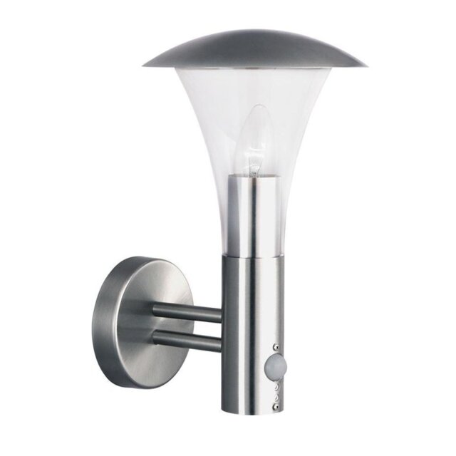Searchlight 095 Strand Stainless Steel PIR Sensor Outdoor Wall Light