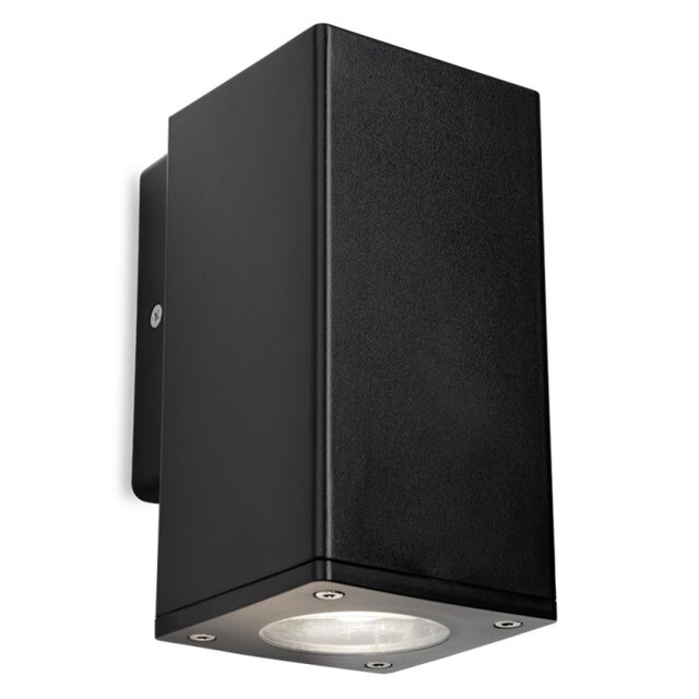 Firstlight 4165BK Ranger Outdoor Resin Rectangular Single Wall Light In Black Finish IP65