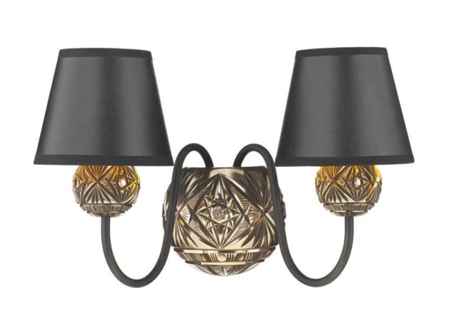 David Hunt Lighting NOV0963 + HID06 Novella Wall Light with Black Shades