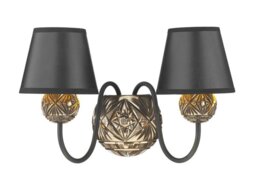 David Hunt Lighting NOV0963 + HID06 Novella Wall Light with Black Shades