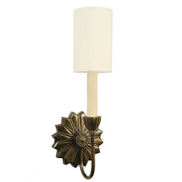 Etoile 820 Traditional Solid Brass 1 Light Wall Light - product_finish:Light Antique-shades:Fitting only (without shade)
