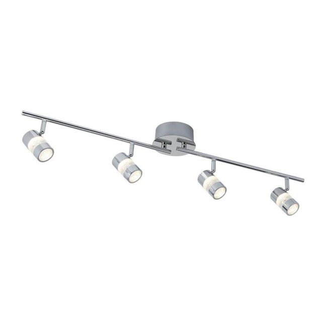 Searchlight 4414CC Bubbles Chrome LED 4 Way IP44 Bathroom Spotlight