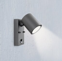 Firstlight 4145GP Vermont Outdoor LED PIR Wall Light In Graphite Finish IP44