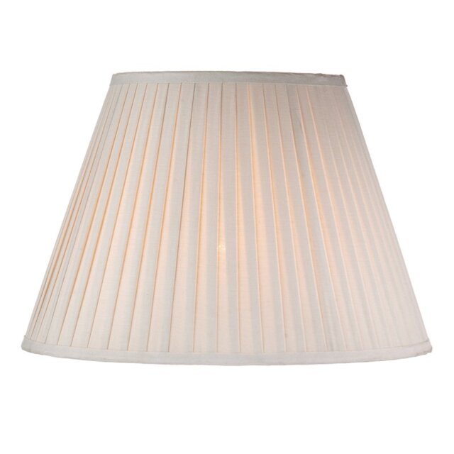Dar Lighting Taupe Cotton Tapered Drum Shade 43 cm