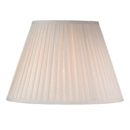 Dar Lighting Taupe Cotton Tapered Drum Shade 43 cm