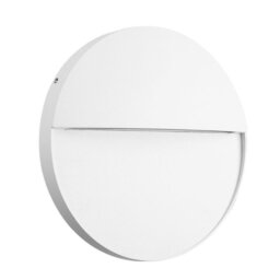 Mantra Fusion M7018 Baker 1 Light Outdoor Small Round 6 Watt, 275 Lumen Wall Light In Sand White