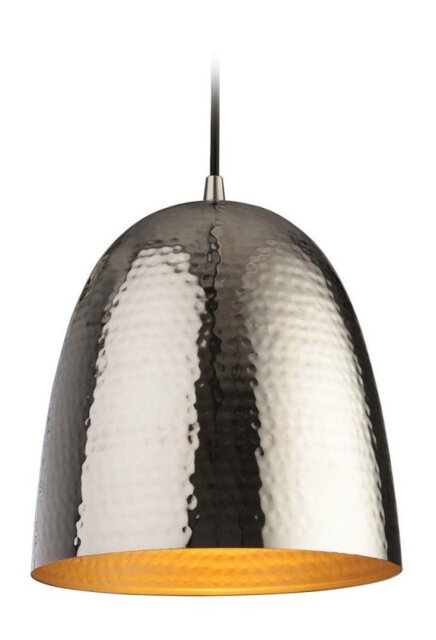 Firstlight 8673NC Assam Small Nickel and Matt Brass Ceiling Pendant