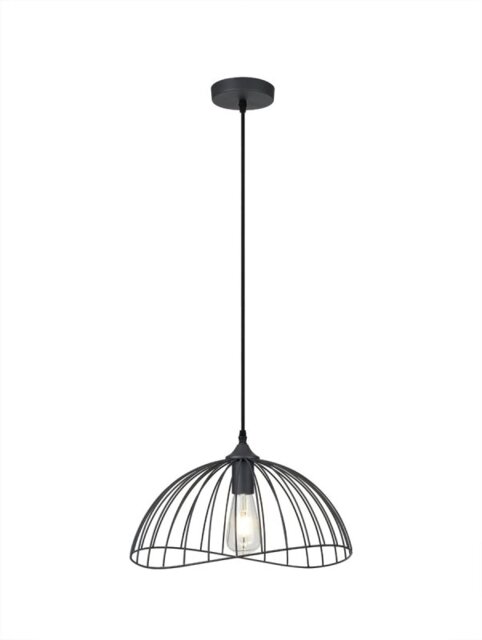 Robson Dome Ceiling Pendant Light In Graphite Finish 