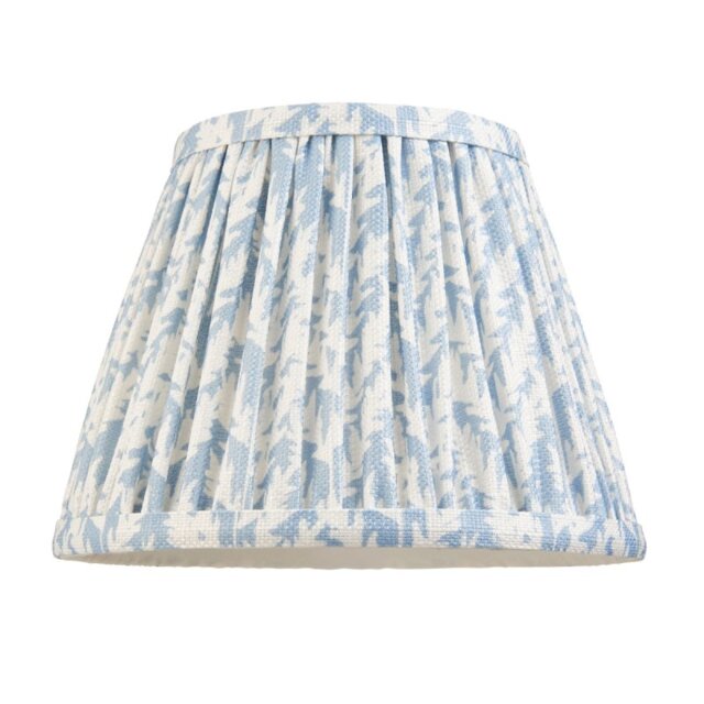 Endon 112915 Leaf Tapered Lamp Shade 20 cm In Shell Bay Blue