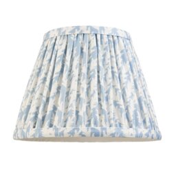 Endon 112915 Leaf Tapered Lamp Shade 20 cm In Shell Bay Blue