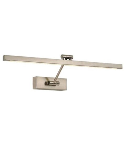 Franklite WB086 LED Square Picture Light In Satin Nickel Finish - Width: 540mm