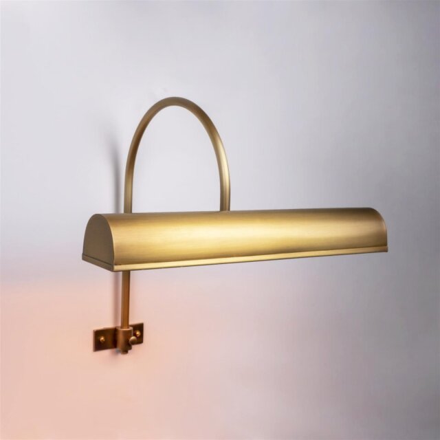 Durham 300mm Frame Mounted Picture Light In Light Bronze Finish