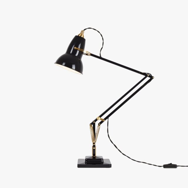 32514 Original 1227 BRASS Desk Lamp in Jet Black
