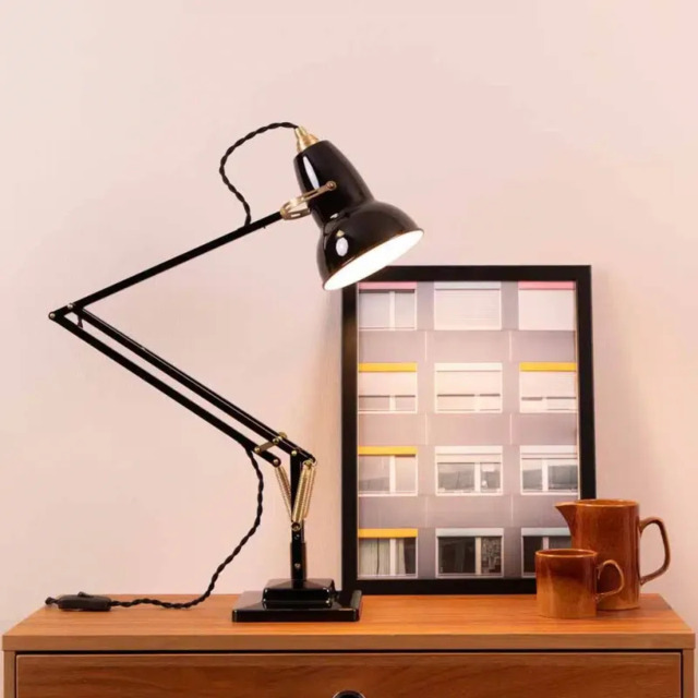32514 Original 1227 BRASS Desk Lamp in Jet Black