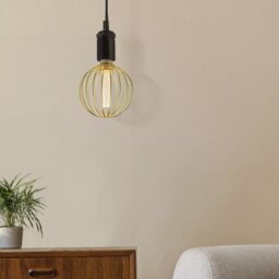 Searchlight Wire Globe Lamp In Gold Finish 16004GO
