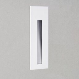 Astro 1212021 Borgo One Light LED Square Recessed Wall Light In White - W: 55mm