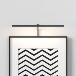 Mondrian 600 Frame Mounted Picture Light In Black Finish 1374040
