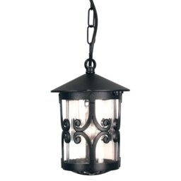 Elstead BL13B-BLACK Hereford exterior black porch chain lantern, IP23