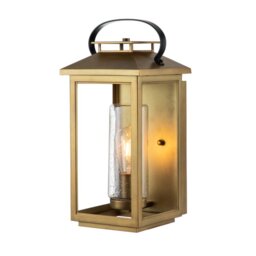 Quintiesse QN-ATWATER-M-PDB Atwater Single Medium Outdoor Wall Lantern In Painted Distressed Brass Finish IP44