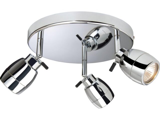 Firstlight 9503CH Marine Chrome 3 Light Bathroom Ceiling Spotlight