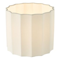 Dar Lighting Noura Ivory Linen Drum Shade 18cm NOU1015