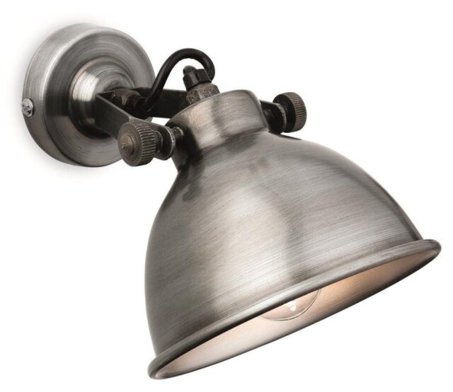 Firstlight 7646AS Mantis 1 Light Wall Light In Antique Silver
