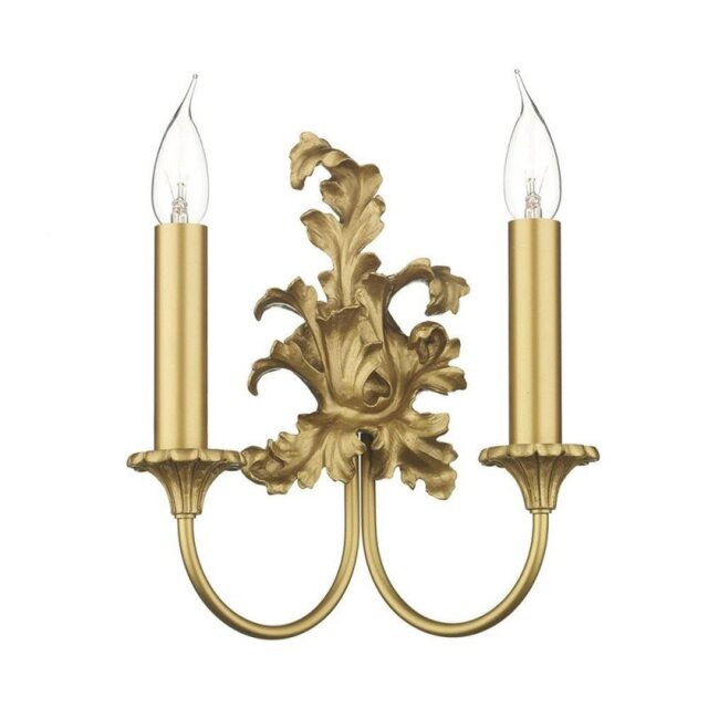 David Hunt Lighting SC22 Ormolu Double Wall Light
