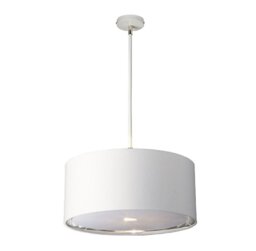 BALANCE/P WPN Balance Pendant Ceiling Light In White And Polished Nickel