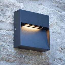 Dar YUK2139 Yukon Outdoor Wall Light In Grey